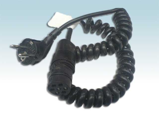 Spiral cable with plug L300-1200, Easycon