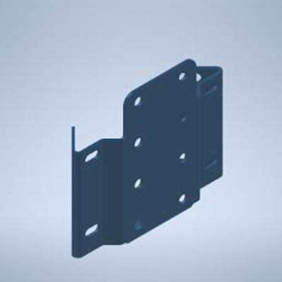 Bracket for receiver, stainless steel